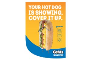 Window Cling - Hot Dog